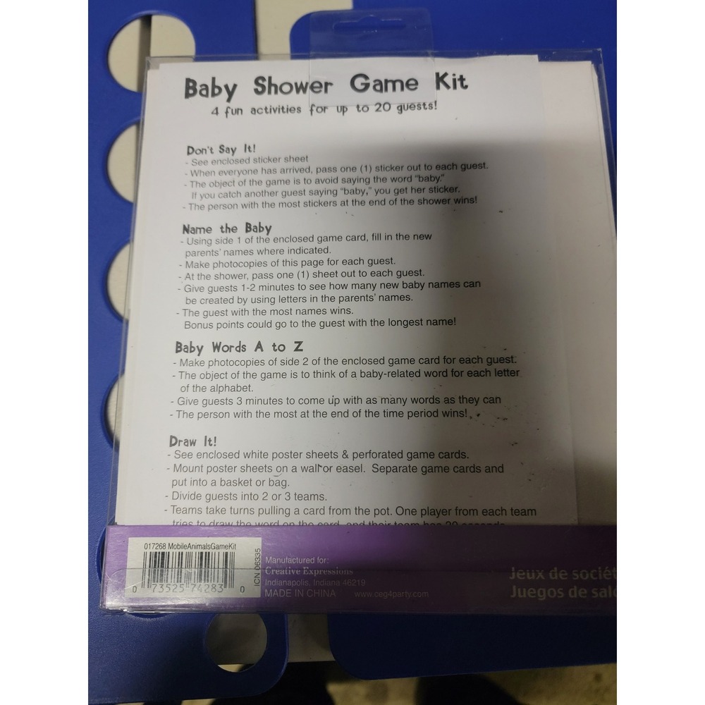 Baby Shower Game Kit - Picture 4 of 4